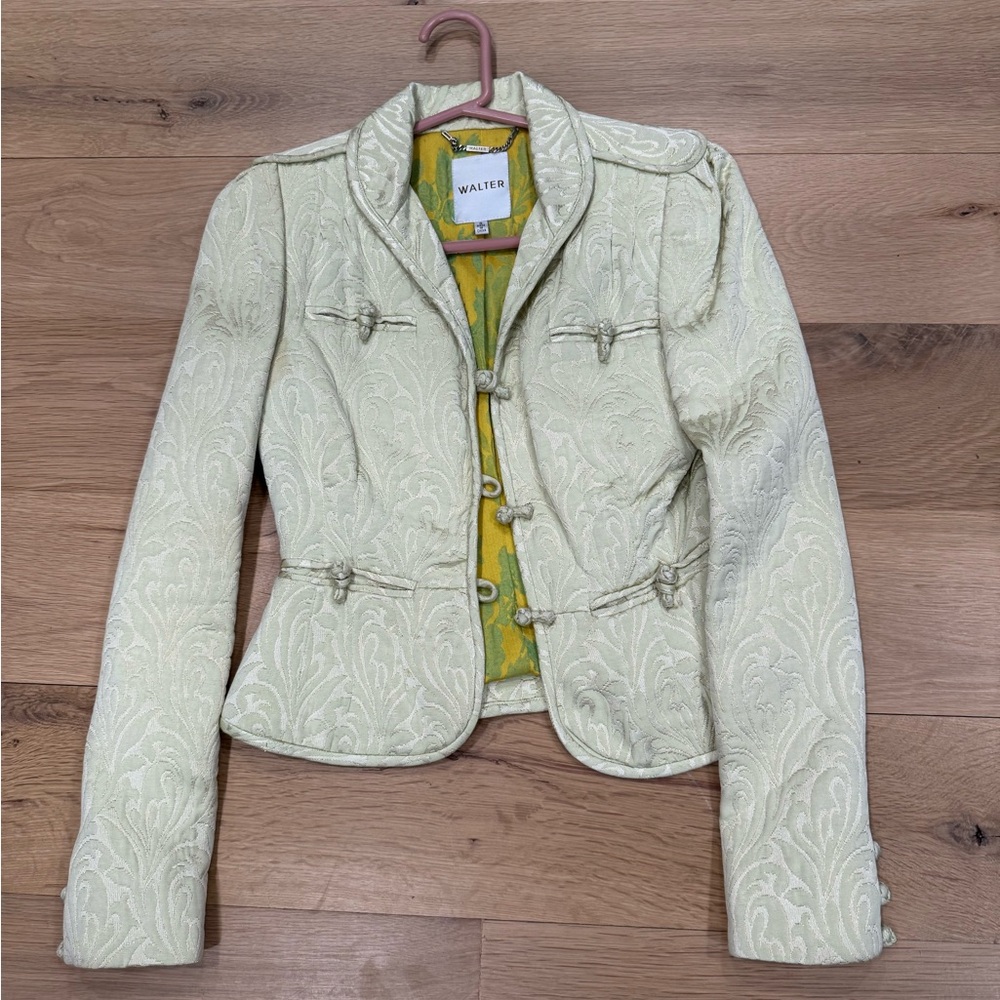 Vintage WALTER Brocade Mint Green Blazer/jacket